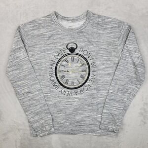 Disney Sweatshirt Womens Medium Sweater Alice Wonderland Through Looking‎ Glass